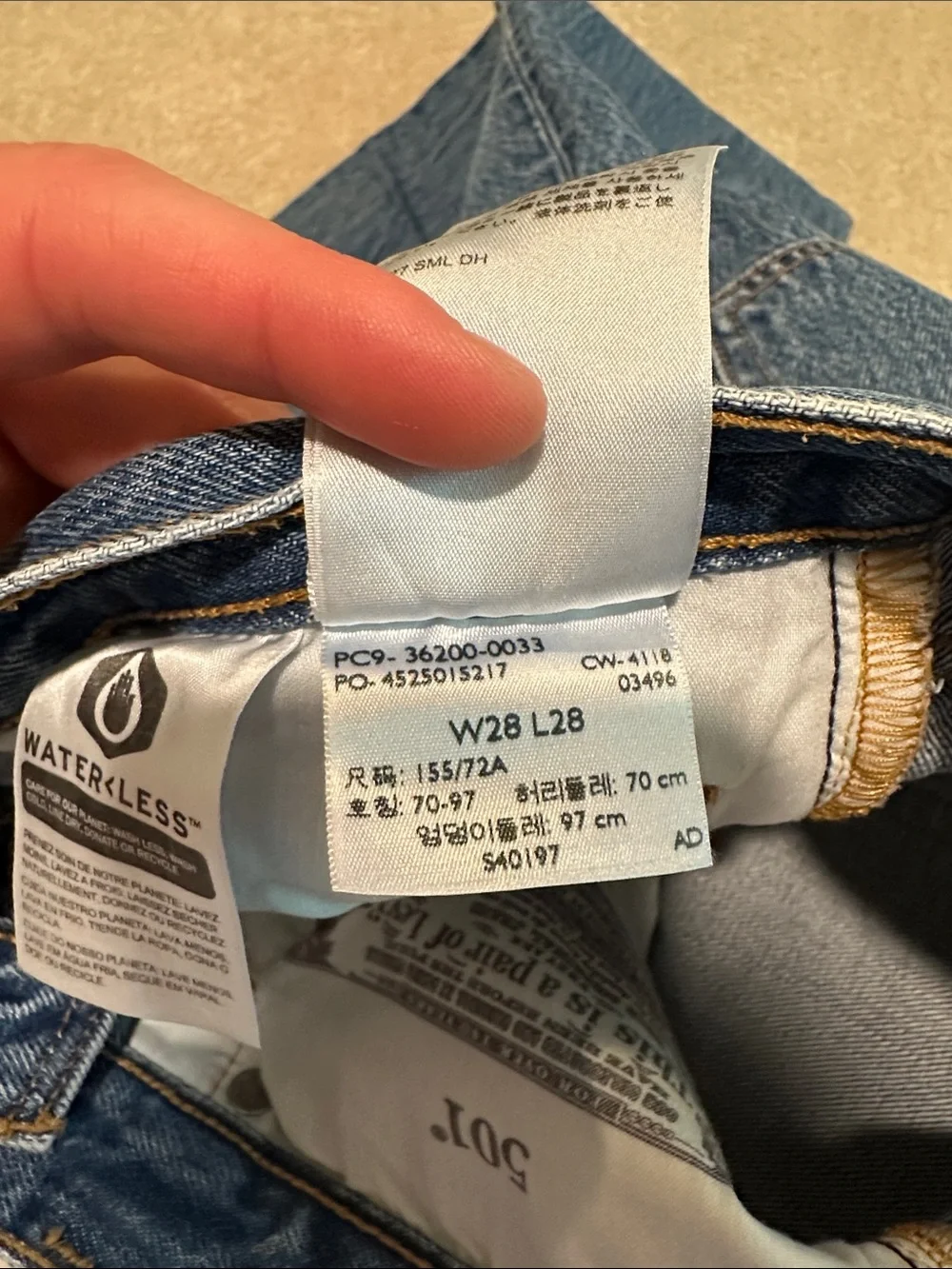 Levi's Straight-Leg Jeans in Medium Blue Denim